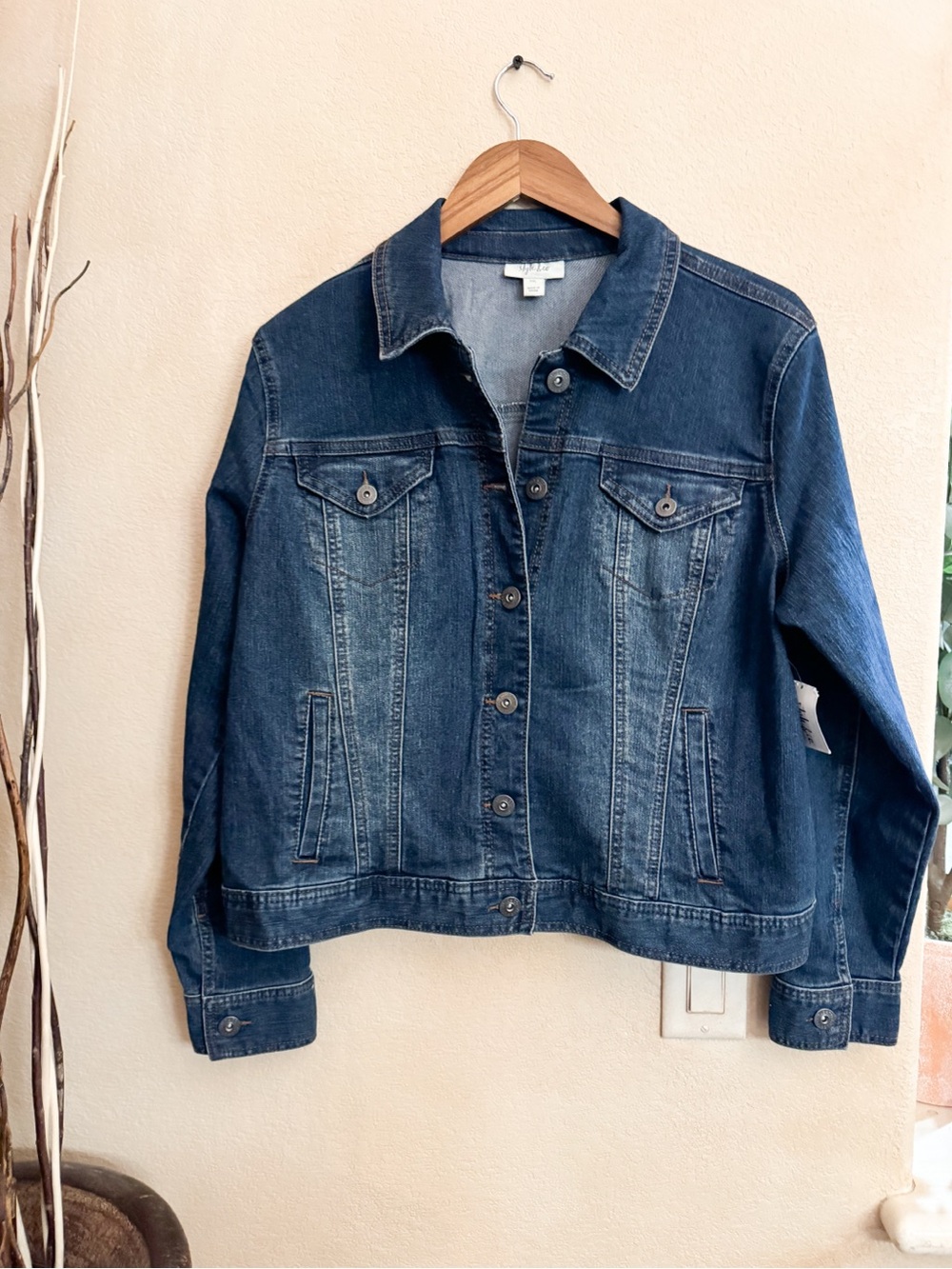 Womens Petite Style & Co Denim Jacket